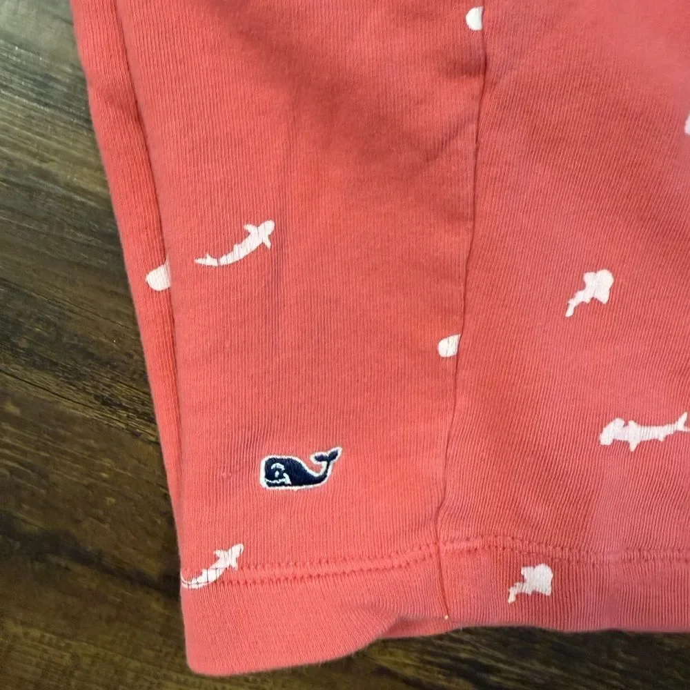 Vineyard Vines Red Shark Print Shorts